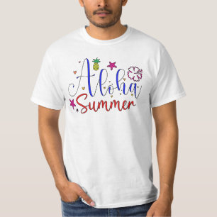 Aloha Zomer Tropische Vibes Graphic T-shirt