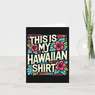 Aloha zomervakantie Dit is mijn Hawaïaanse tropisc Kaart