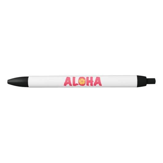 Aloha zwarte pen (Voorkant)