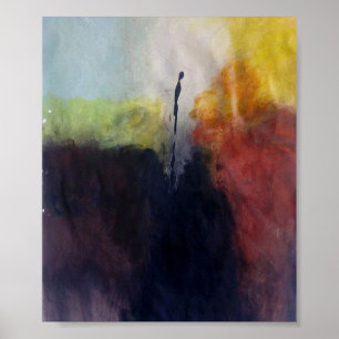 ALONE - Abstract schilderen Poster