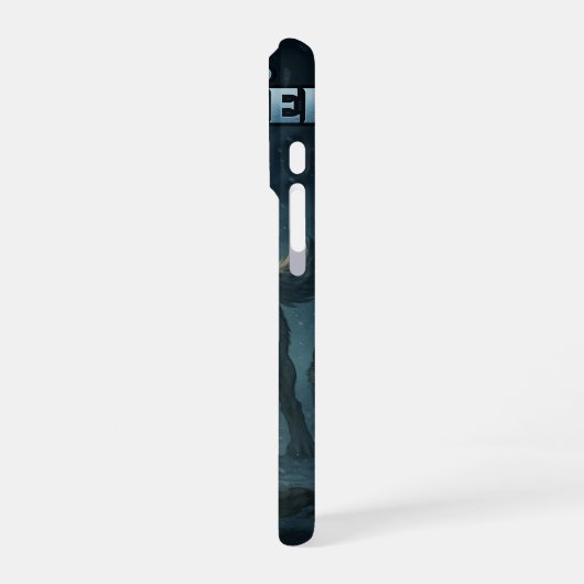 Alone, Not Defeated | Motivational Wolf Art iPhone Hoesje (Linkerkant)