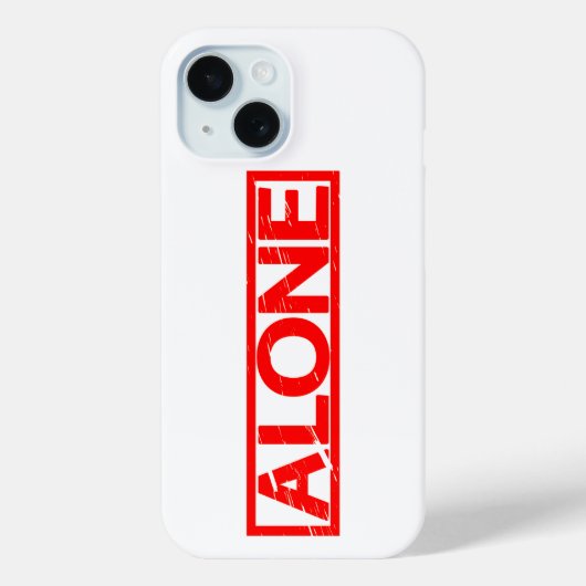 Alone Stamp Case-Mate iPhone Case (Achterkant)