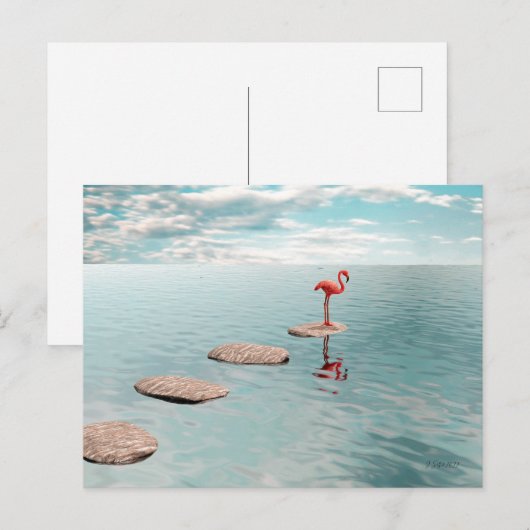Alone – Stille Balans Briefkaart (Voorkant / Achterkant)