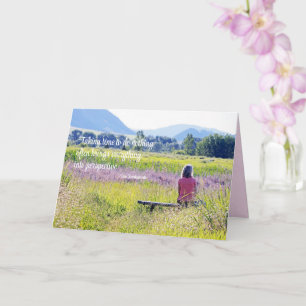 Alone Time Inspirerend Kaart