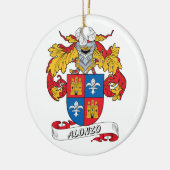 Alonso Family Crest Keramisch Ornament (Links)