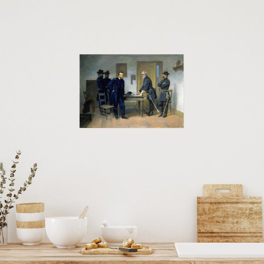 Alonzo Chappel Lee Surrendering to Grant Poster (Keuken)