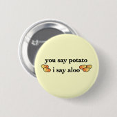 Aloo Ronde Button 5,7 Cm (Voorkant /achterkant)