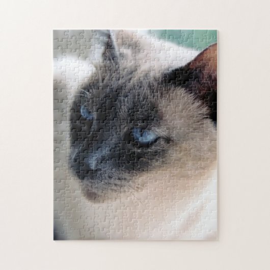 Aloof Siamese Cat Puzzle (Vertical)