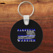 Alopecia Amerikaanse vlag Verenigde Staten vlag on Sleutelhanger (Voorkant)