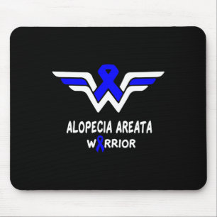 Alopecia Areata Awareness Warrior Support Blue Rib Muismat