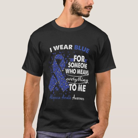 Alopecia Areata Awareness Warrior Support Survivor T-shirt (Voorkant)