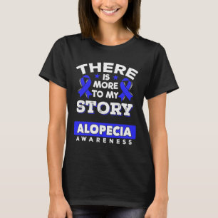 Alopecia Areata Survivor Blue Awareness Lint T-shirt