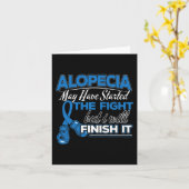 Alopecia Awareness Design for a Alopecia Support Kaart (Gele Bloem)