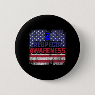 Alopecia Awareness Haaruitval Warrior gevechten Ov Ronde Button 5,7 Cm