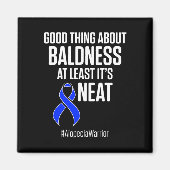 Alopecia Awareness Hair Loss Warrior Baldness Neat Magneet (Voorkant)