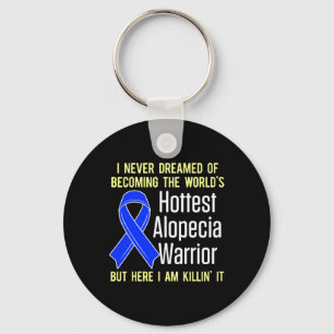 Alopecia Awareness Hair Loss Warrior Hottest Survi Sleutelhanger