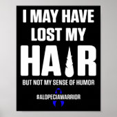 Alopecia Awareness Hair Loss Warrior Surviof 5 Poster (Voorkant)