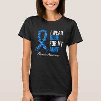 Alopecia Awareness I Draag Blue for My tante Blue  T-shirt