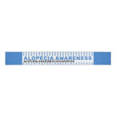 Alopecia Awareness Pattern Ribbon Grosgrain Lint (Voorkant)