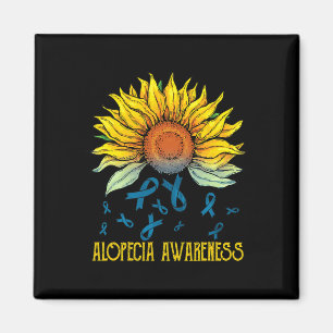 Alopecia Awareness Sunflower Magneet