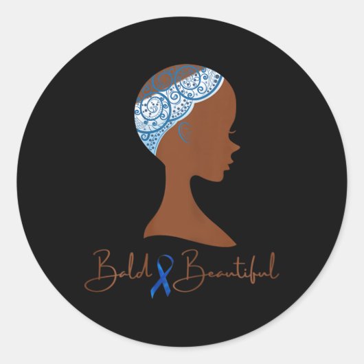 Alopecia Bewustzijn 12 Ronde Sticker (Voorkant)