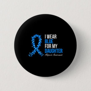 Alopecia Bewustzijn Ik Draag Blauw Voor Mijn Docht Ronde Button 5,7 Cm