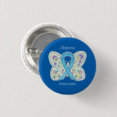 Alopecia Butterfly Awareness Ribbon Custom Art Pin Ronde Button 3,2 Cm (Voorkant /achterkant)