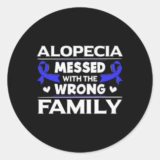 Alopecia Heeft De Verkeerde Familie Haaruitval Su Ronde Sticker