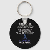 Alopecia Lint Warrior Disease Awareness Faith Sleutelhanger (Achterkant)
