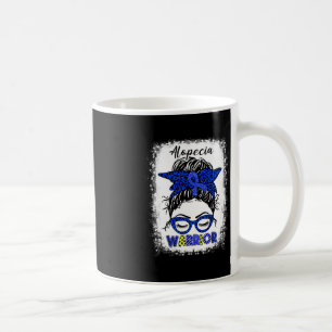 Alopecia Warrior Messy Bun Blue Ribbon Alopecia Aw Koffiemok