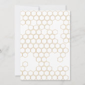 Alors Doux D'Être Une Abeille Invitation Anniversa (Dos)