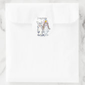 Alors Hoppy Together - Sticker de lapin de dessin (Sac)