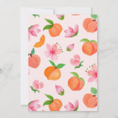 Alors Peachy Baby shower Invitation (Dos)