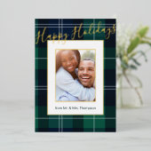 Alors Plaid Photo Frame Joyeux Vacances (Debout devant)