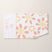 Alors quelle aquarelle Flower Positive 80e anniver (Serviette à main)