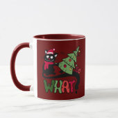 Alors, Quelle Chat Drôle Mug Noël (Gauche)