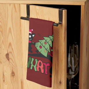 Alors, quelle serviette de thé pour chats de Noël