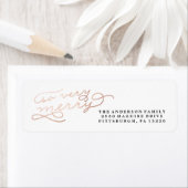 ALORS TRÈS JEUNE Adresse de retour Étiquette (En situation)