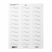 ALORS TRÈS JEUNE Adresse de retour Étiquette (Feuille entière)