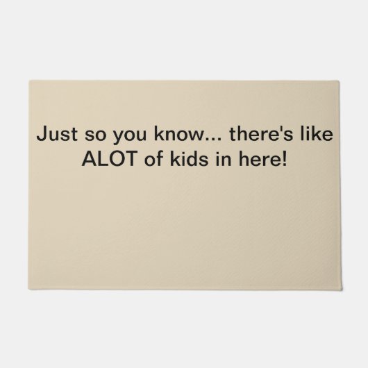 ALOT van het kinder hormoon Deurmat (Voorkant)