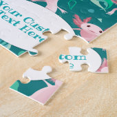 Alotta Axolots Rose Jigsaw Personnalisé Puzzle (Côté)
