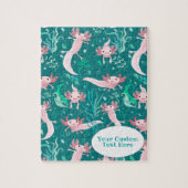 Alotta roze Axolotls Custom Jigzaag Puzzle Legpuzzel (Verticaal)