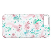 Alotta Roze Axolotls White Hoesje-Mate iPhone Case (Achterkant (Horizontaal))
