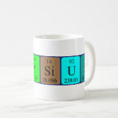 Aloysius nom de table périodique mug (Devant droit)