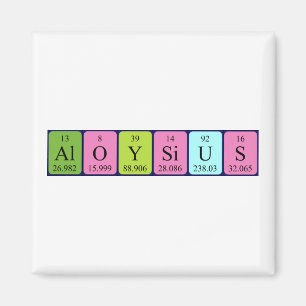 Aloysius periodieke lijstnaam magnet magneet