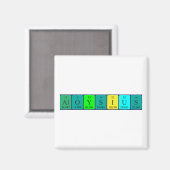 Aloysius periodieke lijstnaam magnet magneet (Voorkant / Achterkant)