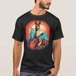 Alpaca akoestische gitaar kostuum voor jongens en t-shirt