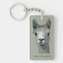 Alpaca Alpakka Alpaka Alpaga Sleutelhanger