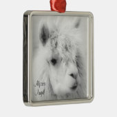 Alpaca Angel blanc Alpaga Angel Ornement (Droite)