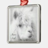 Alpaca Angel blanc Alpaga Angel Ornement (Gauche)
